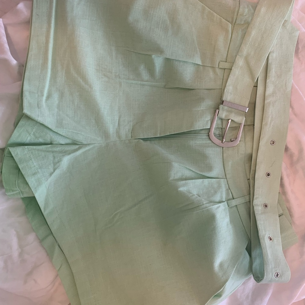 Runway the label mint shorts. NWT